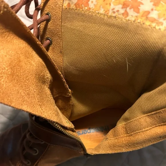 Timberland Earthkeeper Bethel Mid lace Boots size 9 Brown Distressed Leather - Picture 10 of 12